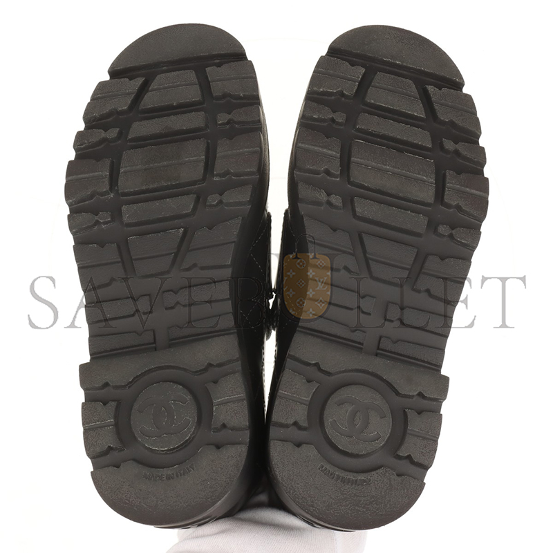 CHANEL COCO MARK MATELASSE 24B LEATHER LOAFER G45921